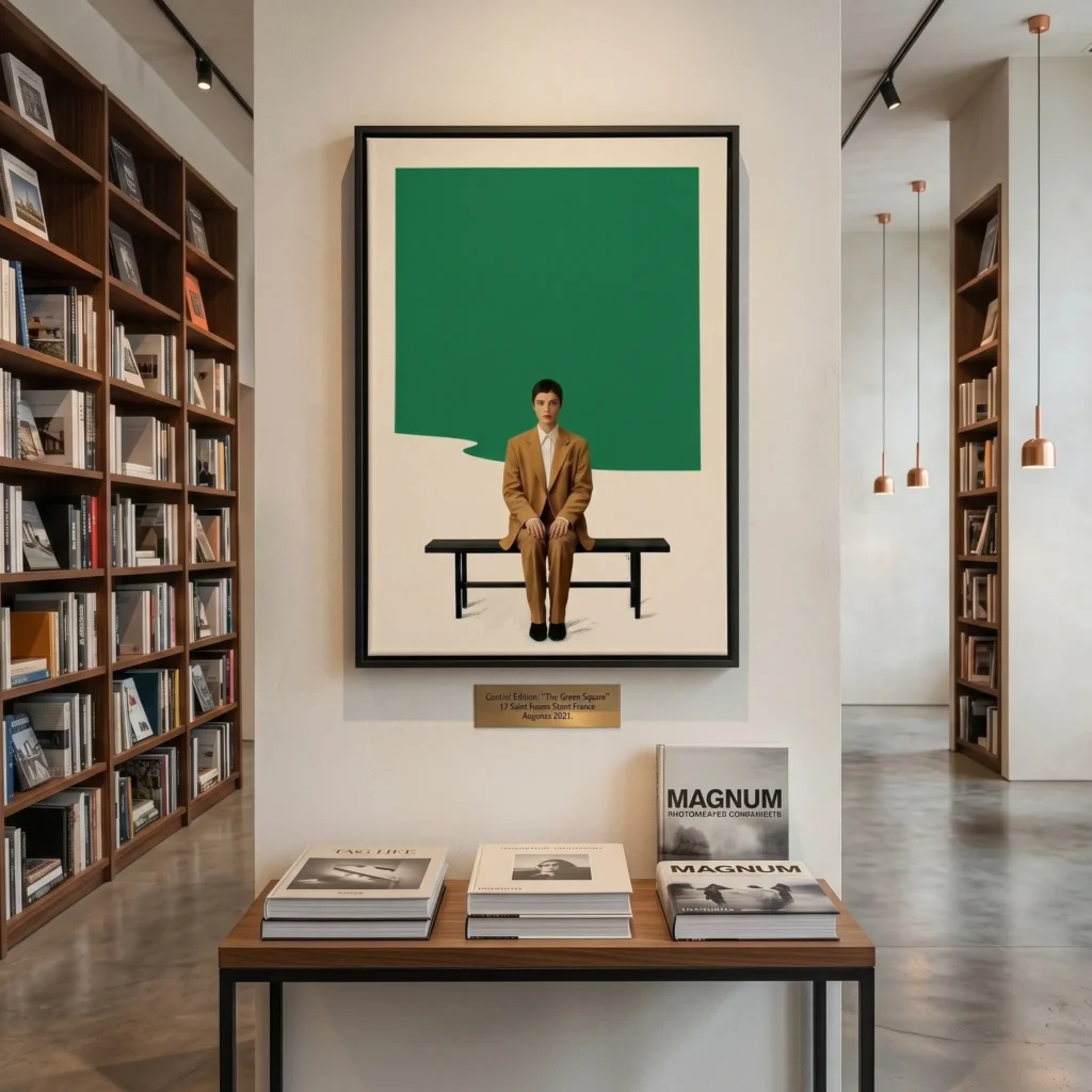 Introspective Life display canvas painting - wall decor with modern art - figurative library art