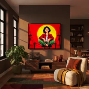 Unbothered Energy display canvas painting - wall art wall decor for modern homes - modern art