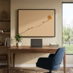 The Journey Ahead mockup Image - canvas wall art for Modern Spaces